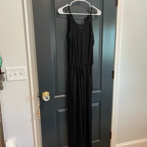 Black Jumpsuit with Lace Detail